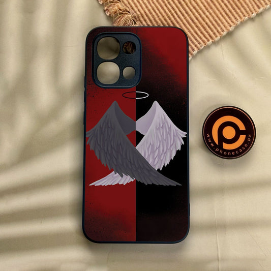 Oppo A6 Pro - Angel 2.0 Design 7 - Premium Metal Printed Soft Bumper Shock Proof Case