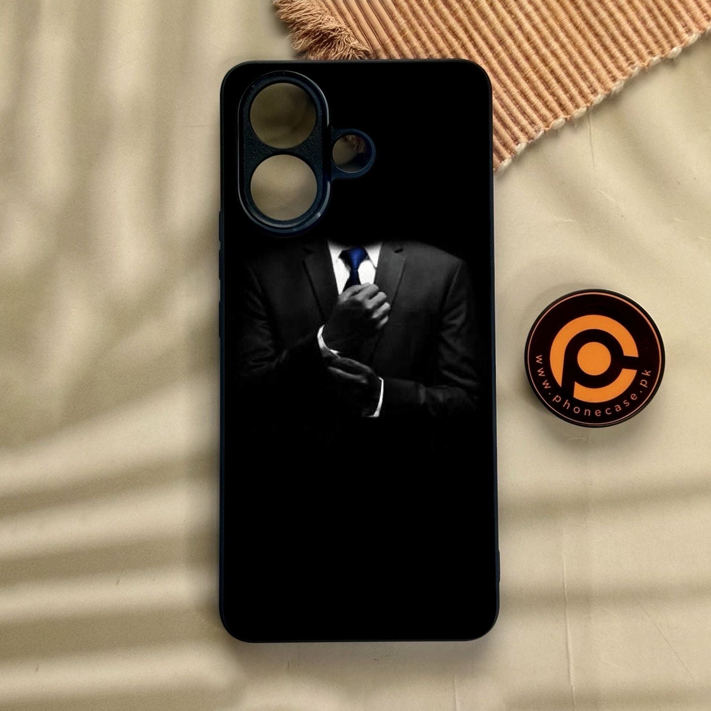 Vivo V60 Lite  - Black Art Design 1 - Premium Metal Printed Soft Bumper Shock Proof Case