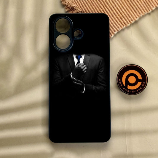 Vivo V60 Lite  - Black Art Design 1 - Premium Metal Printed Soft Bumper Shock Proof Case