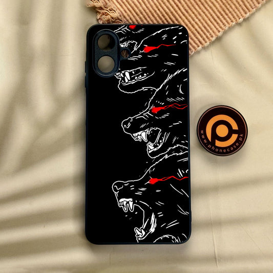 Samsung Galaxy A07 - Black Art Design 7 - Premium Metal Printed Soft Bumper Shock Proof Case