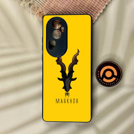 Oppo Reno 10 Pro Plus - Markhor Design 1 - Premium Metal Printed Soft Bumper Shock Proof Case