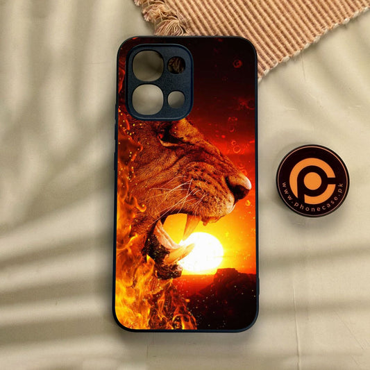 Oppo A6 Pro - Tiger Design 1 - Premium Metal Printed Soft Bumper Shock Proof Case