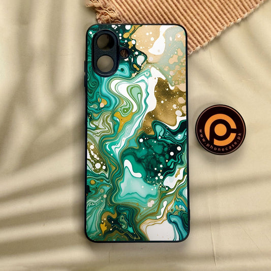 Samsung Galaxy A07 - Liquid Design 8 - Premium Metal Printed Soft Bumper Shock Proof Case