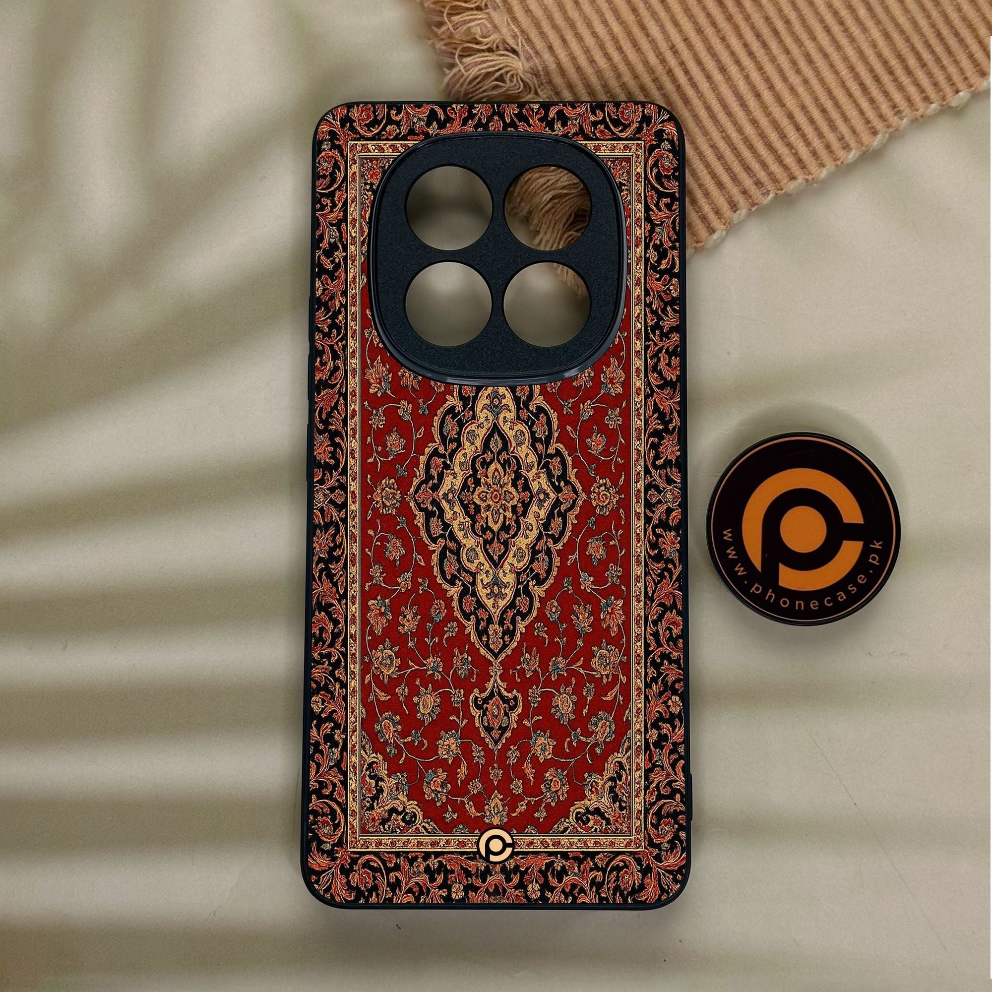 Redmi Note 14 Pro Plus 5G - Persian Rug Design 1 - Premium Metal Printed Soft Bumper Shock Proof Case