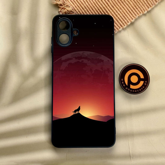 Samsung Galaxy A07 - Wolf Design 4 - Premium Metal Printed Soft Bumper Shock Proof Case