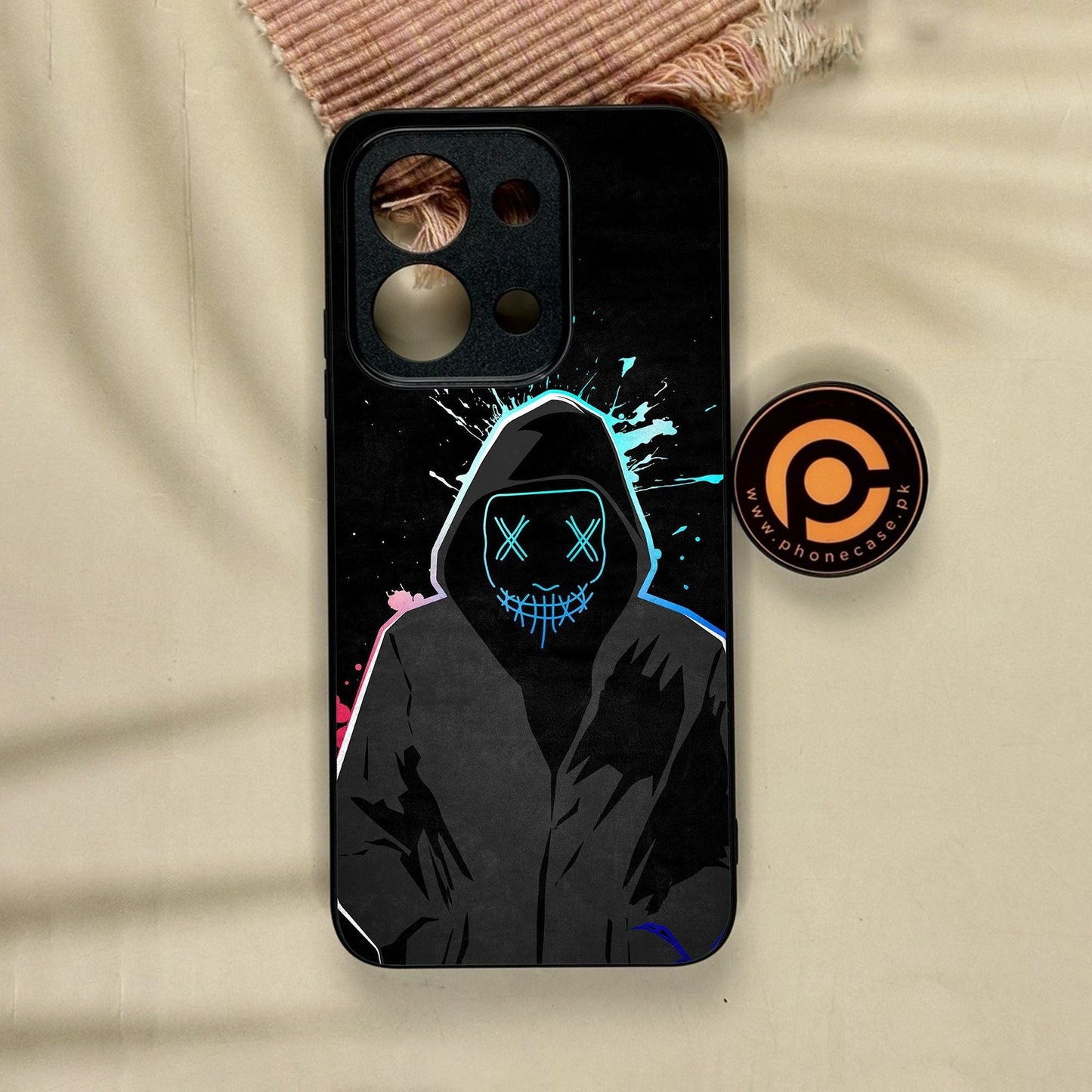 Xiaomi Redmi 15C - Anonymous 2.0 Design 8 - Premium Metal Printed Soft Bumper Shock Proof Case