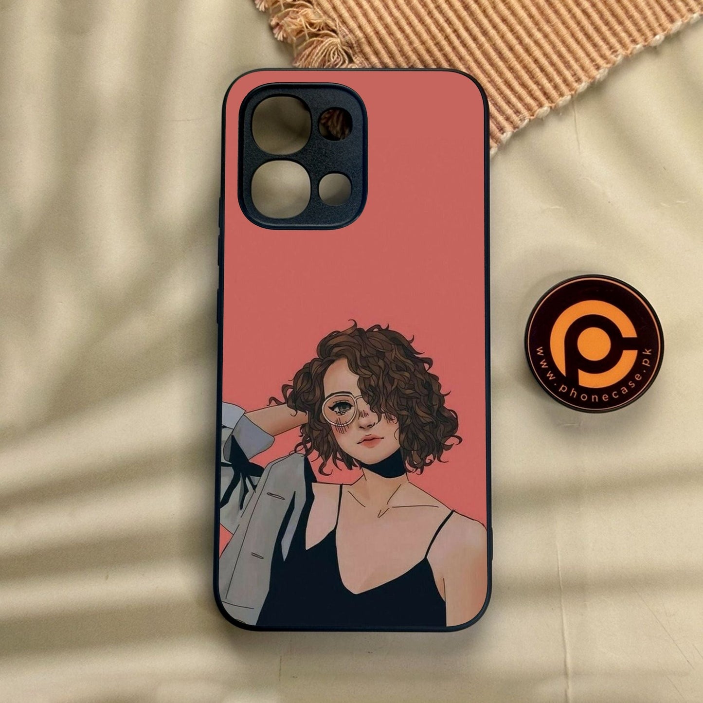 Oppo A6 Pro - Anime Girls Design 6 - Premium Metal Printed Soft Bumper Shock Proof Case