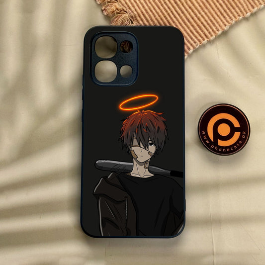 Oppo A6 Pro - Anime Series Design 6 - Premium Metal Printed Soft Bumper Shock Proof Case