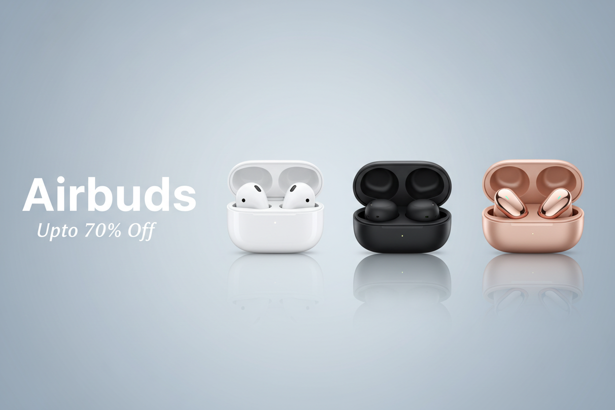 Airbuds Collection Ultra-Realistic Banner