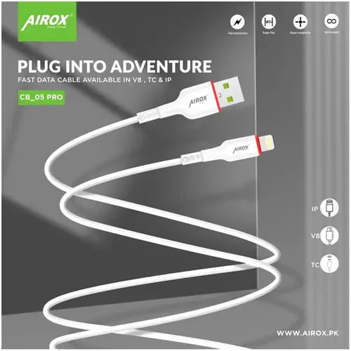 Airox CB05 Pro Fast 2.4A Fast Charging Lightning Cable