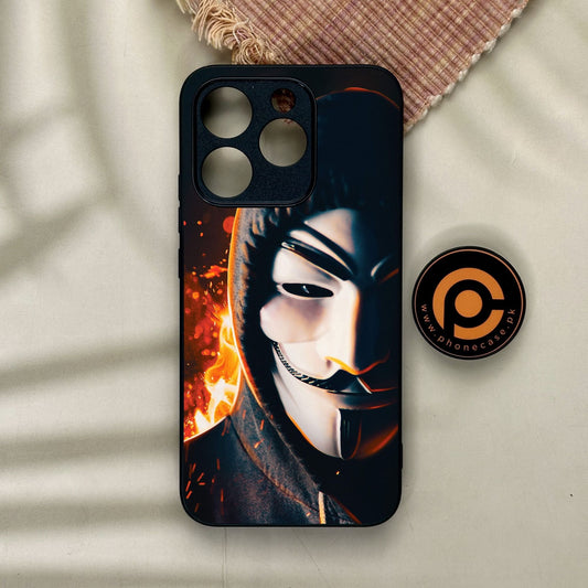 Realme 15T - Anonymous 2.0 Design 6 - Premium Metal Printed Soft Bumper Shock Proof Case