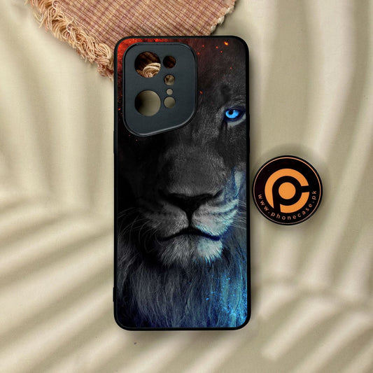 Oppo Find X5 Pro - Tiger Design 4 - Premium Metal Printed Soft Bumper Shock Proof Case