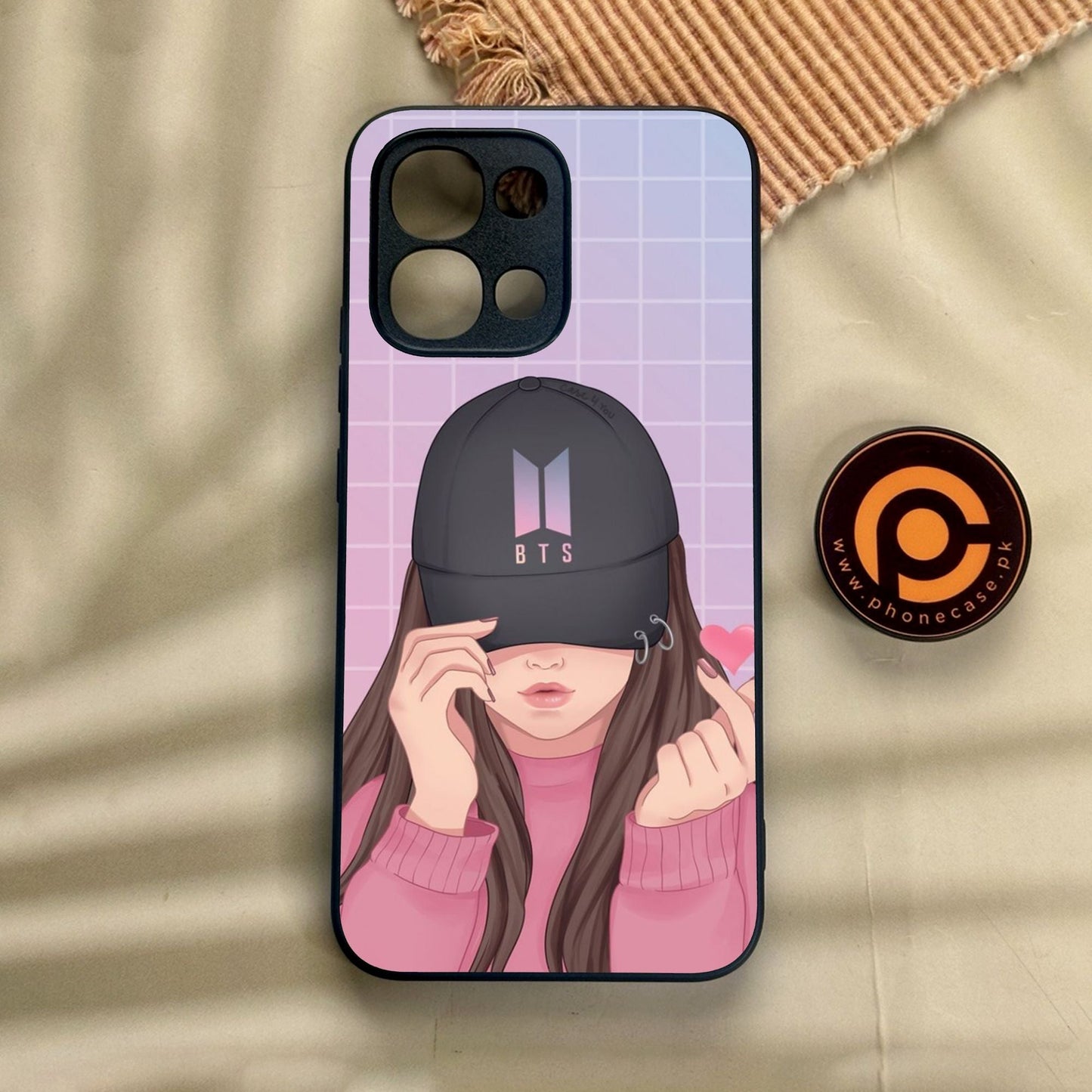 Oppo A6 Pro - Anime Girls Design 3 - Premium Metal Printed Soft Bumper Shock Proof Case