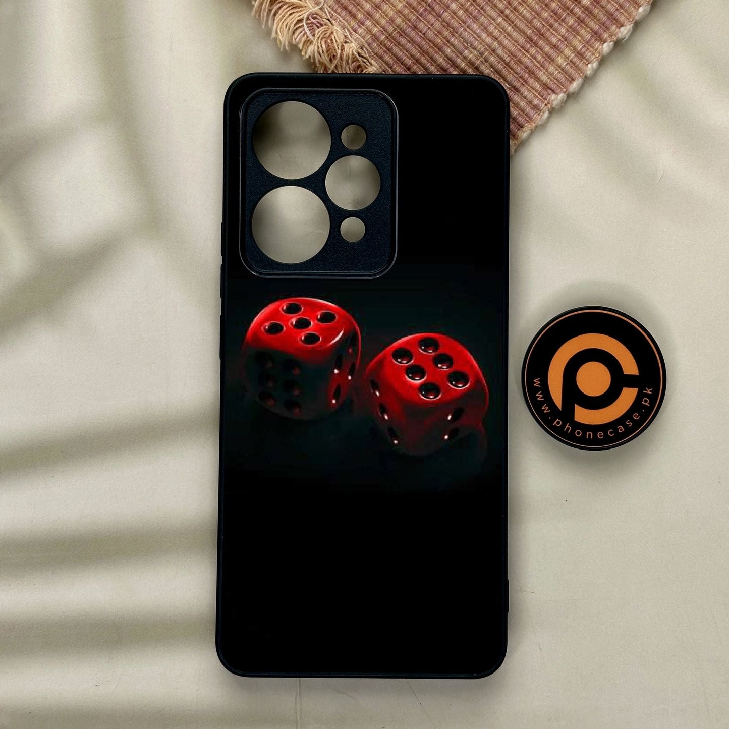 Realme 15 - Black Art Design 3 - Premium Metal Printed Soft Bumper Shock Proof Case