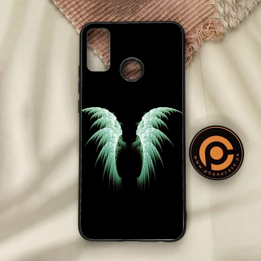 Honor 9X Lite - Angel Wings Design 5 - Premium Metal Printed Soft Bumper Shock Proof Case