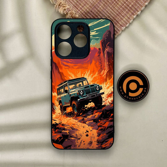 Realme 15T - Jeep Offroad - Premium Metal Printed Soft Bumper Shock Proof Case