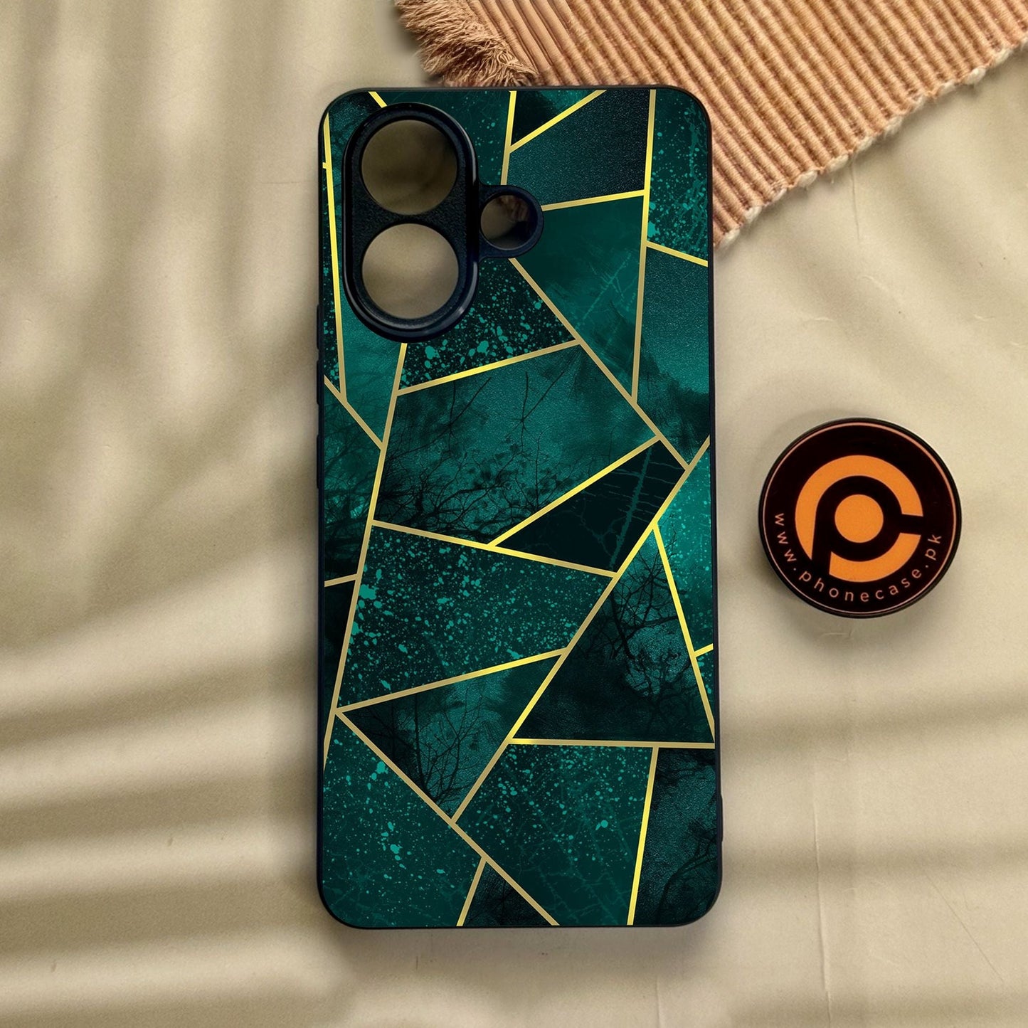 Vivo V60 Lite  - Geometric Design 9 - Premium Metal Printed Soft Bumper Shock Proof Case