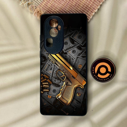 Oppo Reno 10 Pro Plus - Dollar Design 7 - Premium Metal Printed Soft Bumper Shock Proof Case