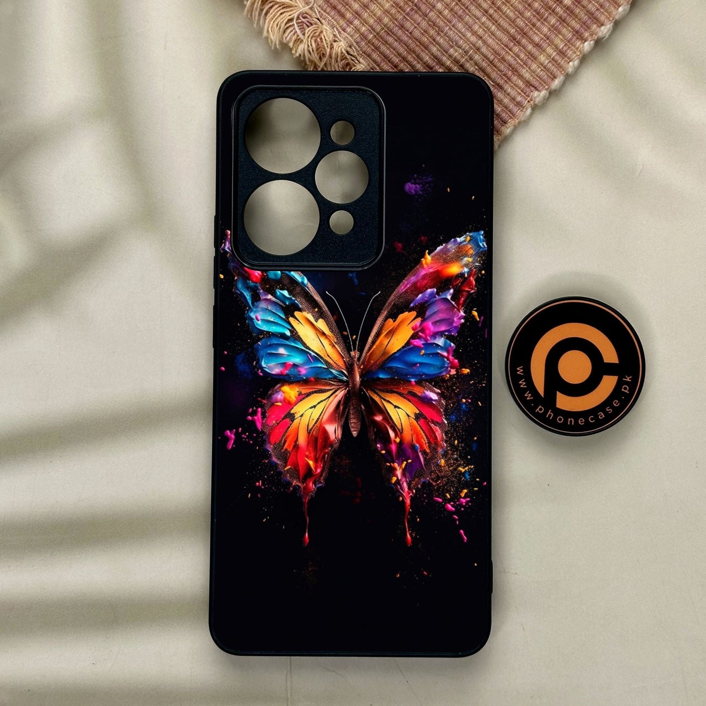 Realme 15 Pro - Butterflies Design 7 - Premium Metal Printed Soft Bumper Shock Proof Case