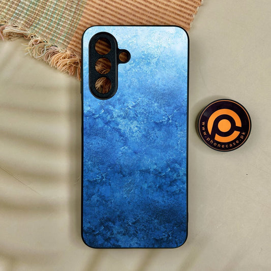 Samsung Galaxy A17 - Blue Marble Design 2 - Premium Metal Printed Soft Bumper Shock Proof Case