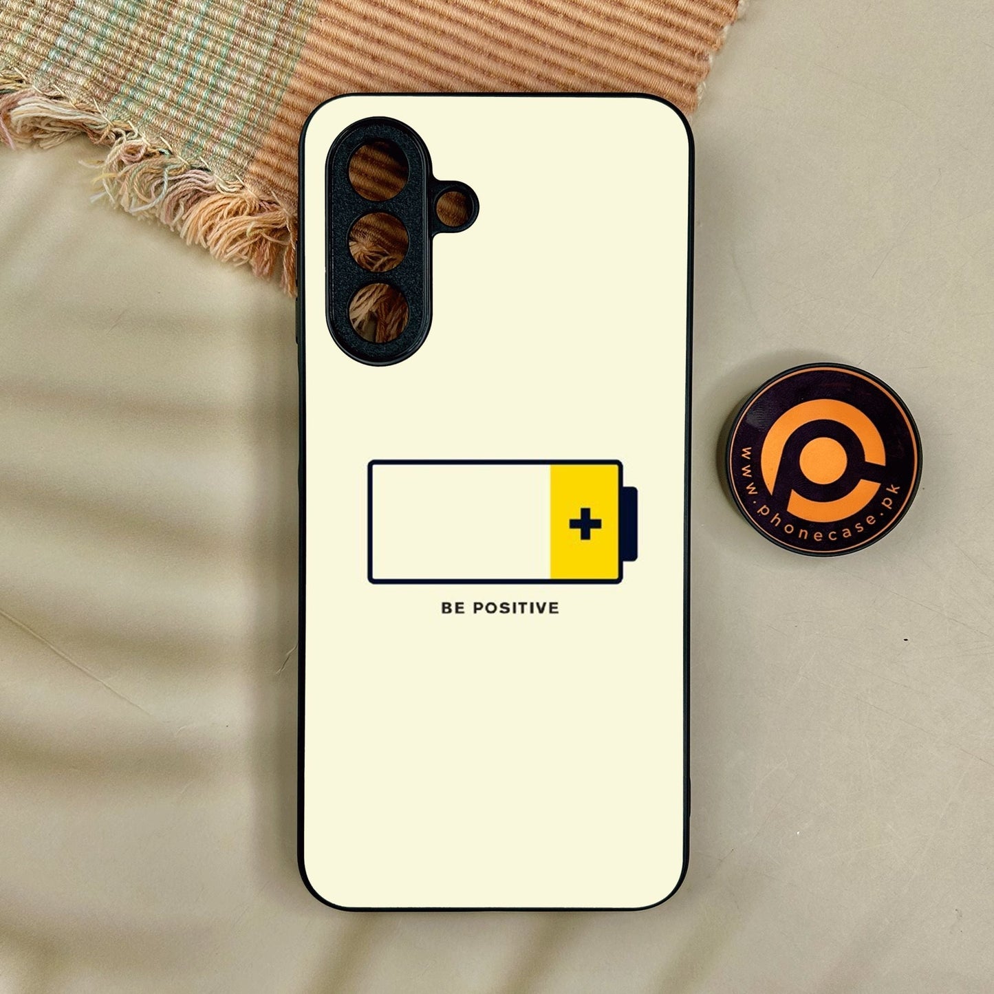 Samsung Galaxy A17 - Be Positive Design - Premium Metal Printed Soft Bumper Shock Proof Case