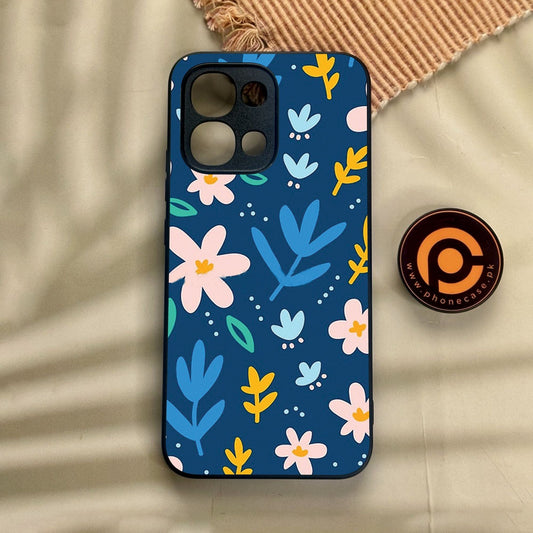 Oppo A6 Pro - Colorful Flowers - Premium Metal Printed Soft Bumper Shock Proof Case