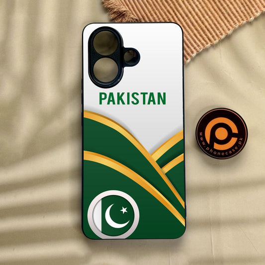 Vivo V60 Lite  - Pakistan Design 1 - Premium Metal Printed Soft Bumper Shock Proof Case