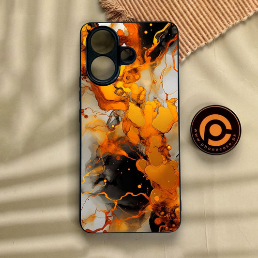 Vivo V60 Lite  - Liquid Marble Design 2 - Premium Metal Printed Soft Bumper Shock Proof Case