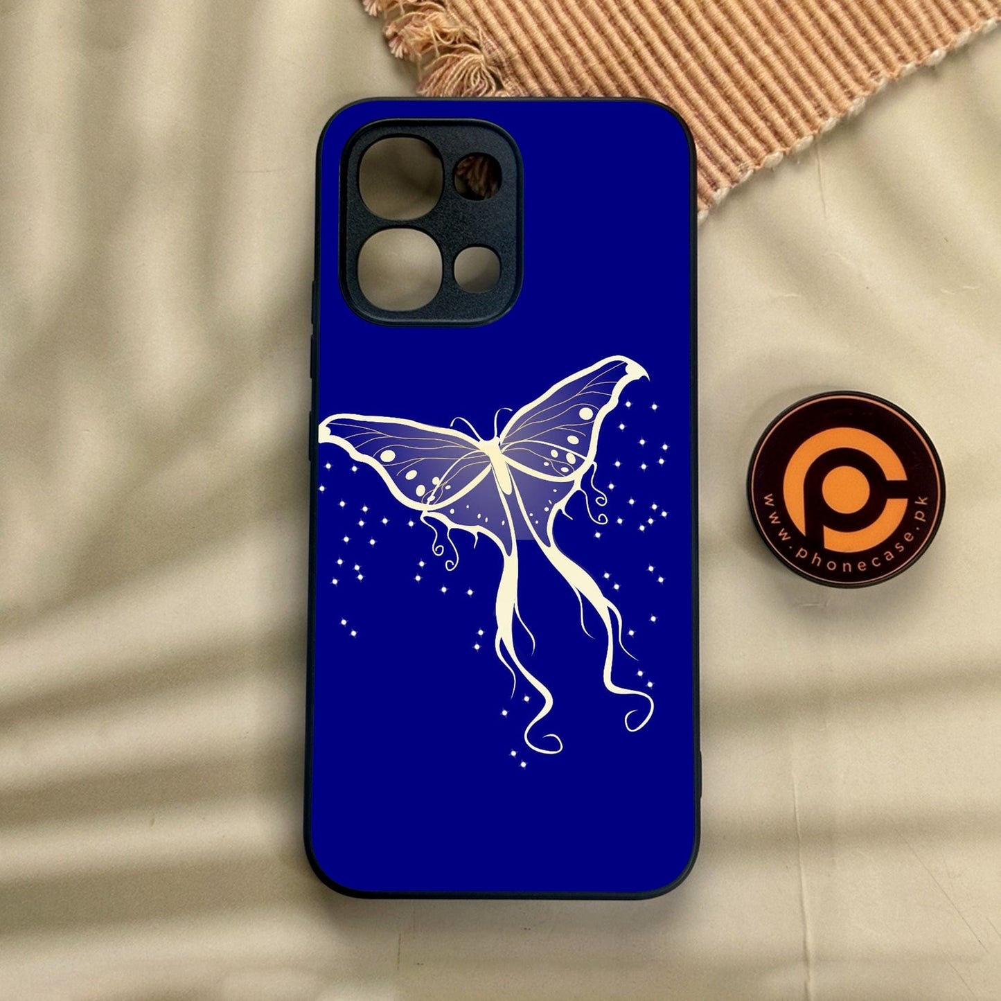 Oppo A6 Pro - Butterflies Design 1 - Premium Metal Printed Soft Bumper Shock Proof Case