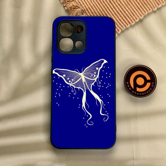 Oppo A6 Pro - Butterflies Design 1 - Premium Metal Printed Soft Bumper Shock Proof Case