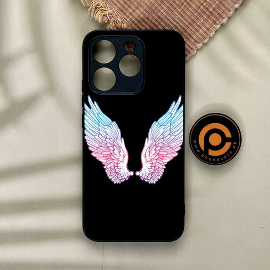 Realme 15T - Angel Wings Design 8 - Premium Metal Printed Soft Bumper Shock Proof Case