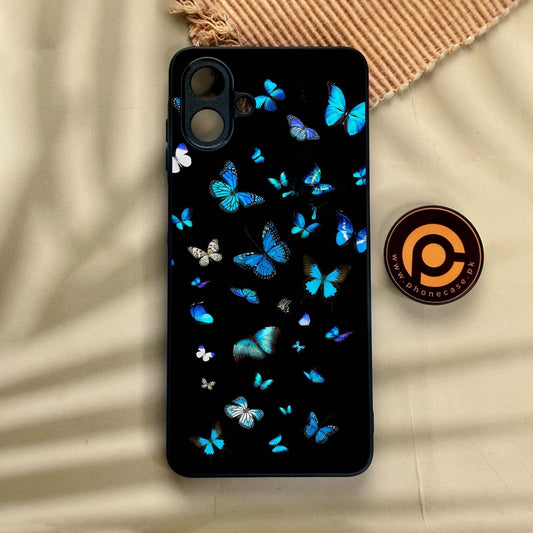 Samsung Galaxy A07 - Butterflies Design 4 - Premium Metal Printed Soft Bumper Shock Proof Case