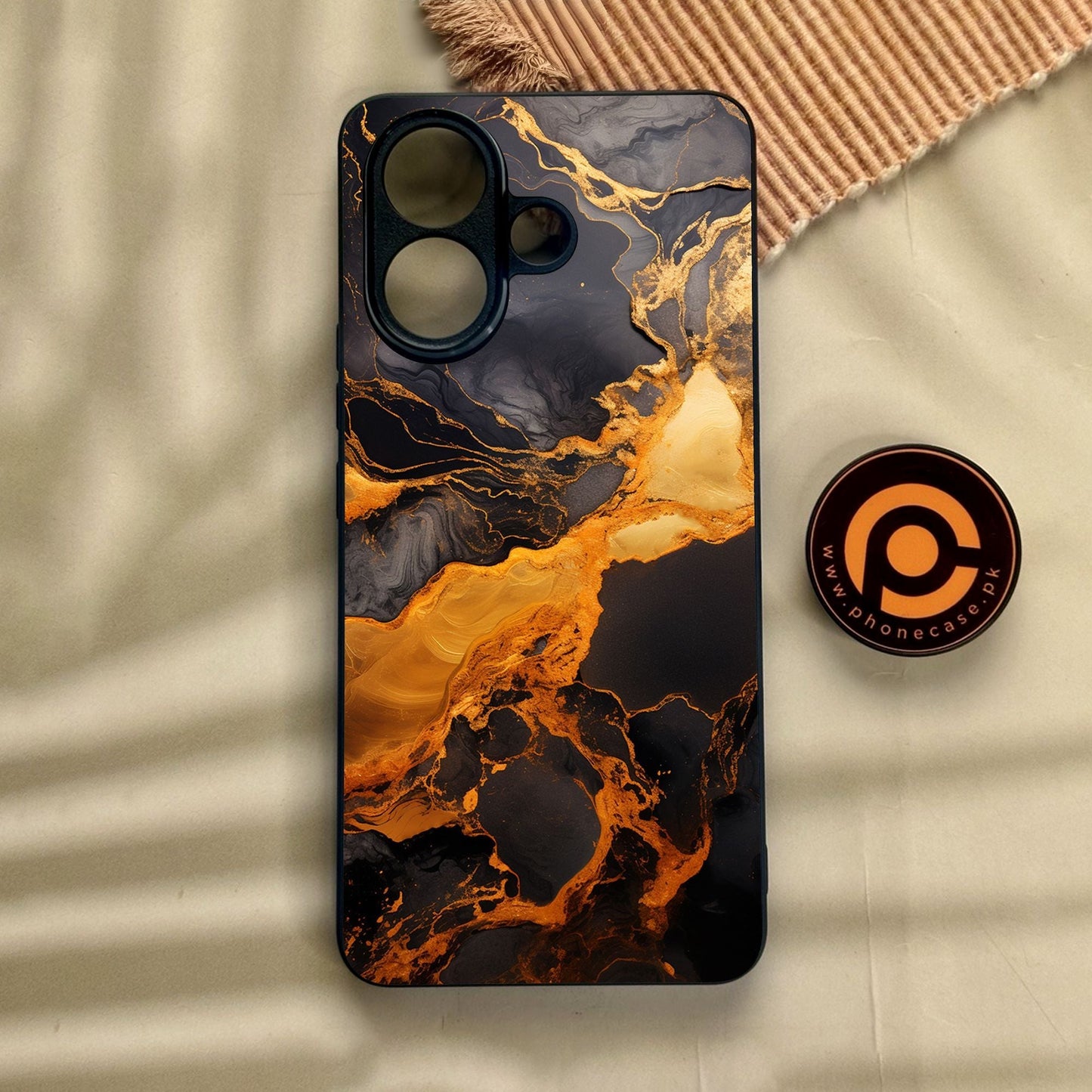 Vivo V60 Lite  - Liquid Design 4 - Premium Metal Printed Soft Bumper Shock Proof Case