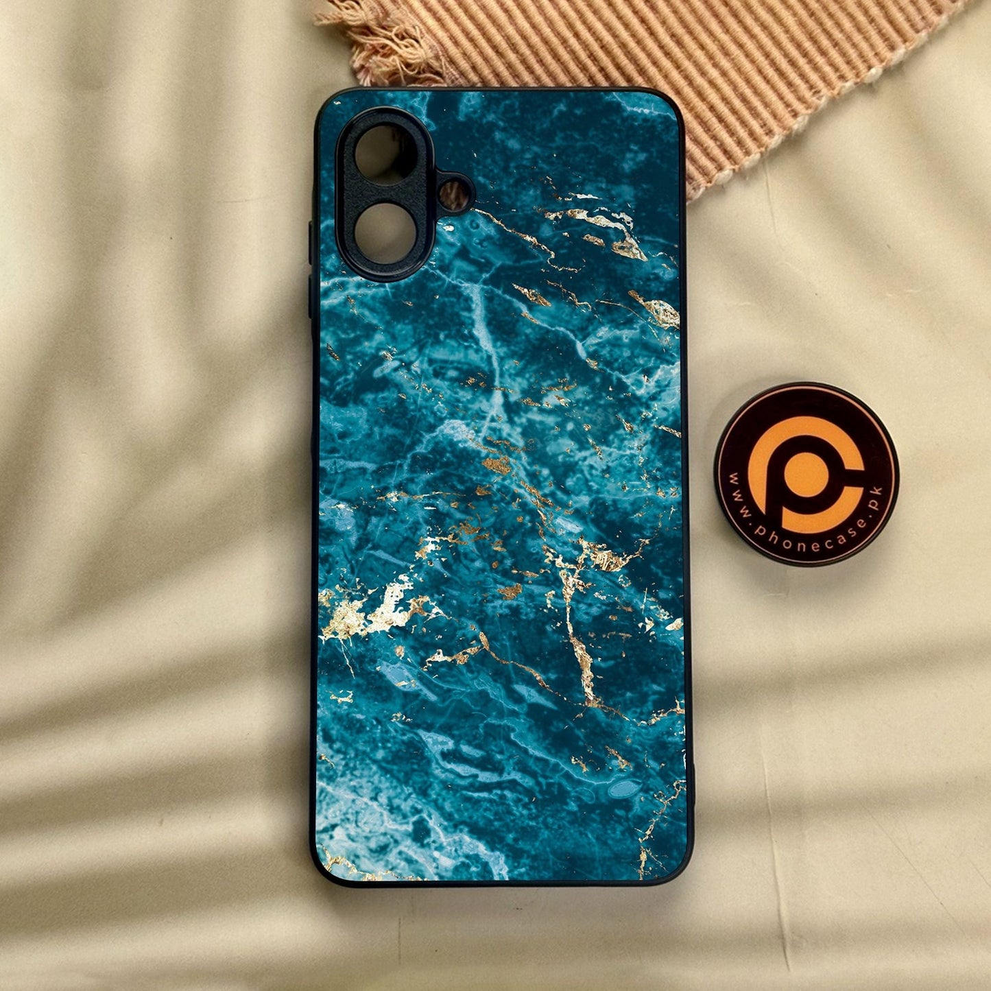 Samsung Galaxy A07 - Blue 2.0 Design 1 - Premium Metal Printed Soft Bumper Shock Proof Case