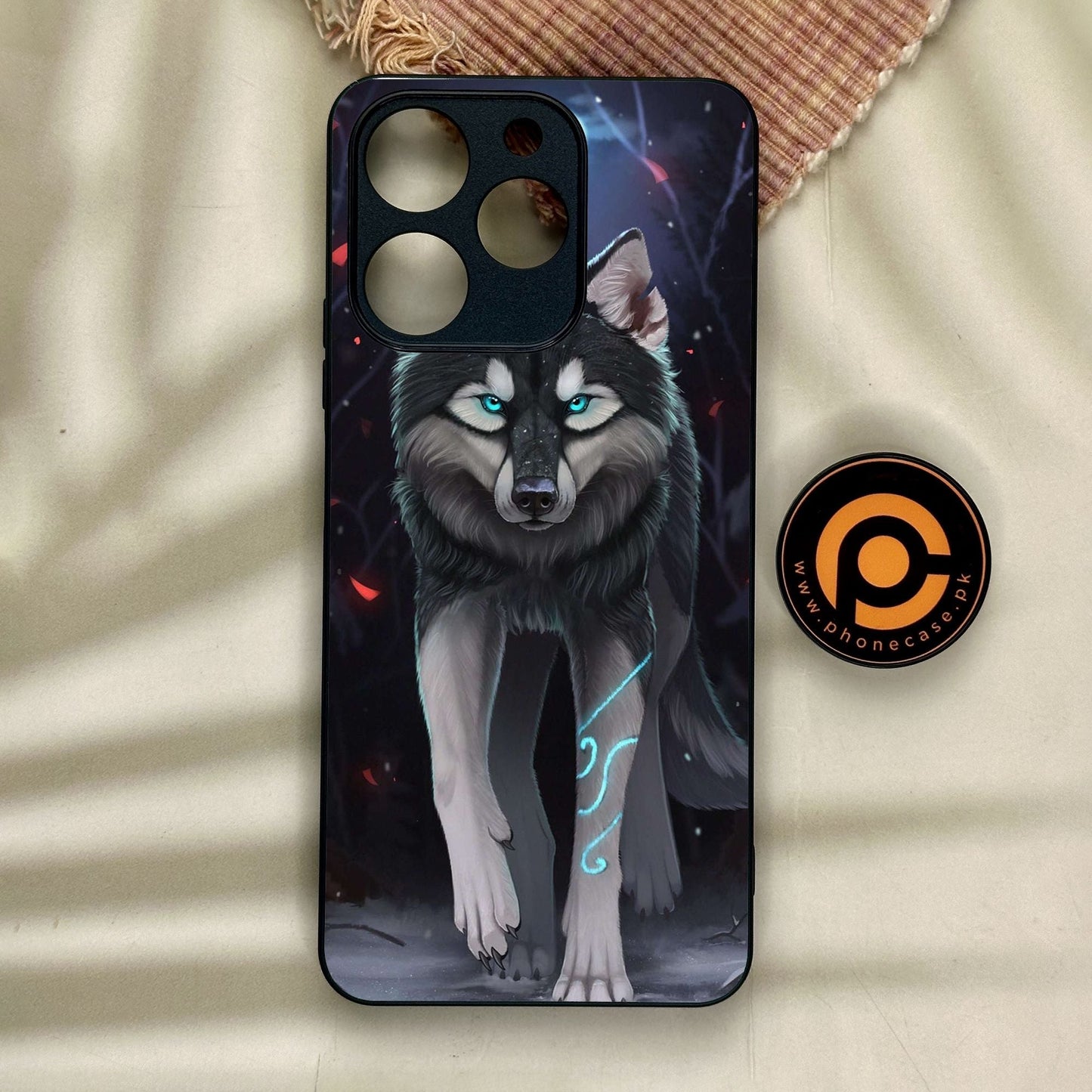 Realme Note 70 - Wolf Design 8 - Premium Metal Printed Soft Bumper Shock Proof Case