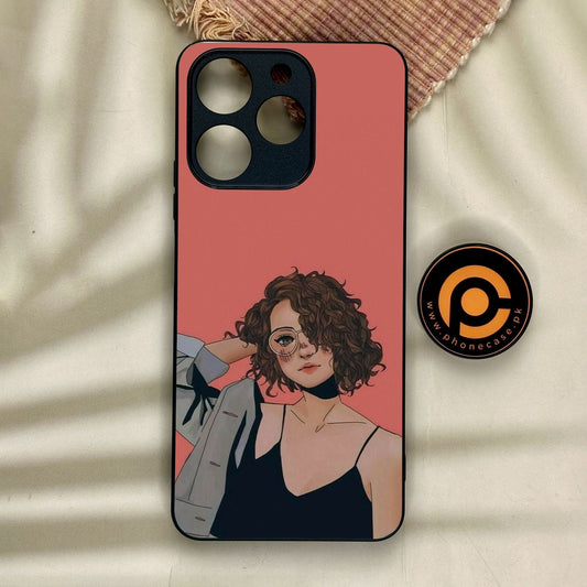 Realme Note 70 - Anime Girls Design 6 - Premium Metal Printed Soft Bumper Shock Proof Case