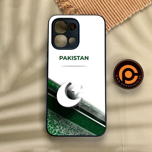 Oppo A6 Pro - Pakistani Flag Design 10 - Premium Metal Printed Soft Bumper Shock Proof Case