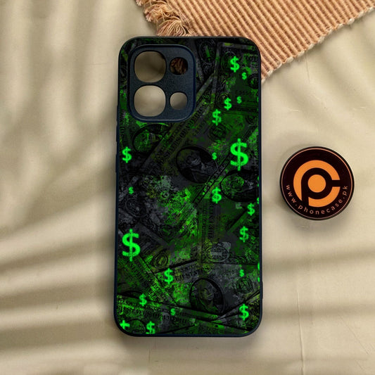 Oppo A6 Pro - Dollar Design 5 - Premium Metal Printed Soft Bumper Shock Proof Case