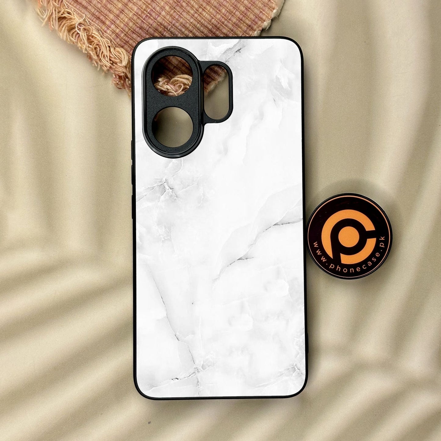 Vivo V60 - White Design 5 - Premium Metal Printed Soft Bumper Shock Proof Case