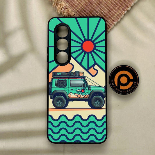 Itel S25 - Suzuki Jimny Design - Premium Metal Printed Soft Bumper Shock Proof Case