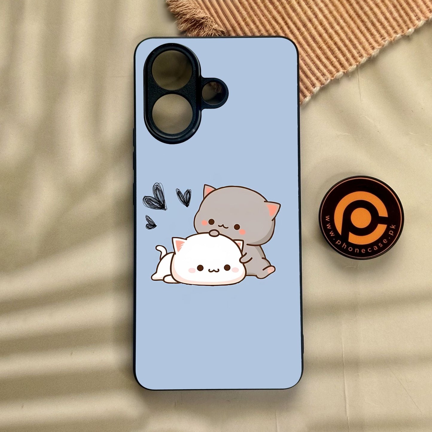 Vivo V60 Lite  - Cute Bubu Dudu Design 3 - Premium Metal Printed Soft Bumper Shock Proof Case