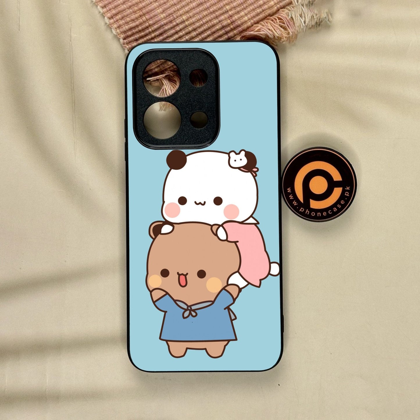 Xiaomi Redmi 15C - Cute Bubu Dudu Design 5 - Premium Metal Printed Soft Bumper Shock Proof Case