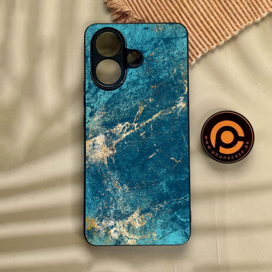 Vivo V60 Lite  - Blue 2.0 Design 9 - Premium Metal Printed Soft Bumper Shock Proof Case