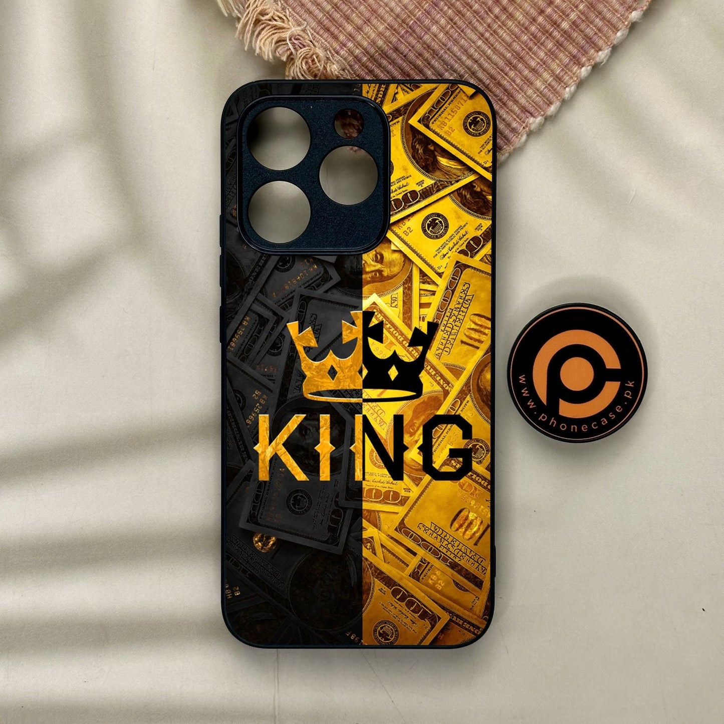 Realme 15T - King Design 9 - Premium Metal Printed Soft Bumper Shock Proof Case