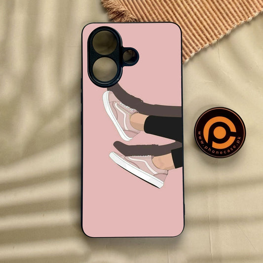 Vivo V60 Lite  - Anime Girls Design 9 - Premium Metal Printed Soft Bumper Shock Proof Case