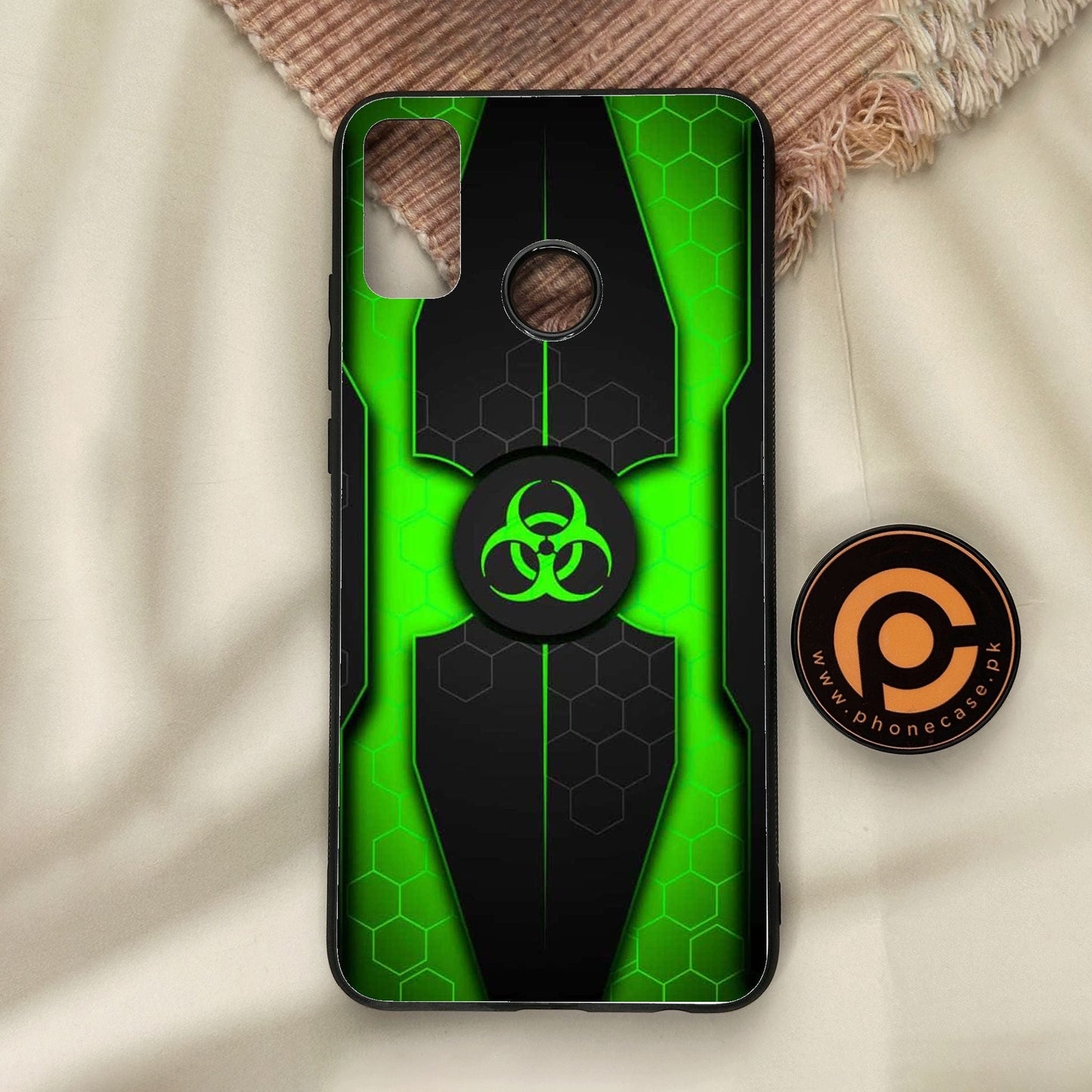 Honor 9X Lite - Biohazard Design 3 - Premium Metal Printed Soft Bumper Shock Proof Case