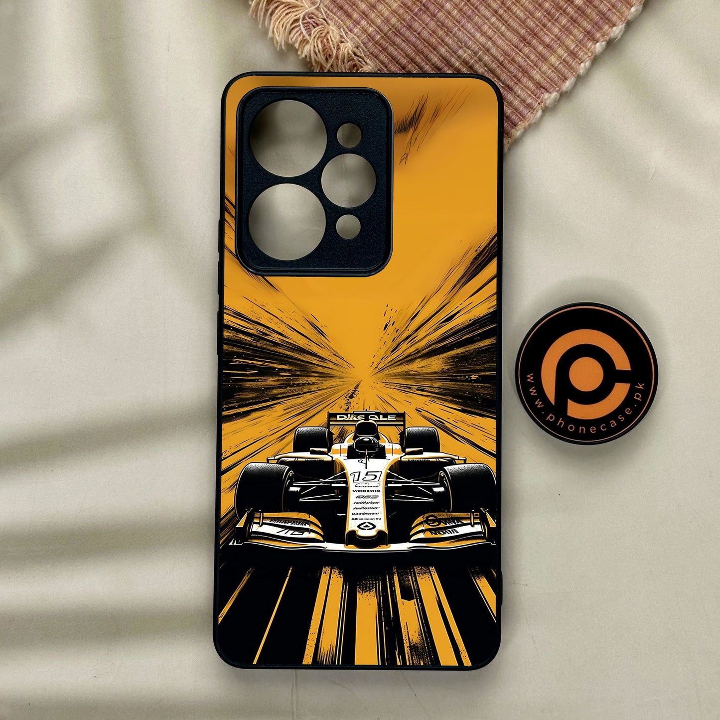 Realme 15 Pro - Formula 1 Design 4 - Premium Metal Printed Soft Bumper Shock Proof Case