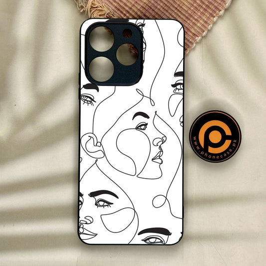 Realme Note 70 - Girls Design 7 - Premium Metal Printed Soft Bumper Shock Proof Case