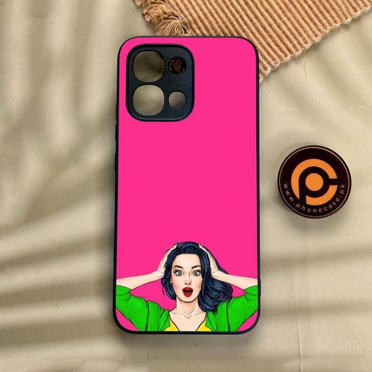 Oppo A6 Pro - Anime Girls Design 10 - Premium Metal Printed Soft Bumper Shock Proof Case