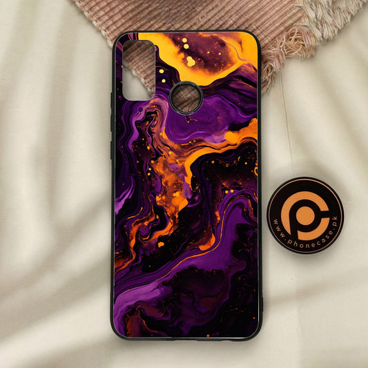 Honor 9X Lite - Liquid Design 7 - Premium Metal Printed Soft Bumper Shock Proof Case